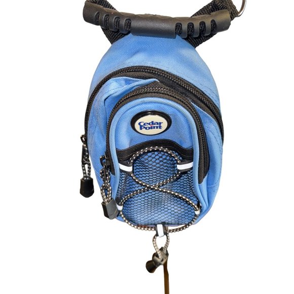 Cedar Point Amusement Park Small Crossbody Blue Bag - Picture 1 of 6